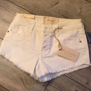 Altar’d state high waist white jean shorts NWT
